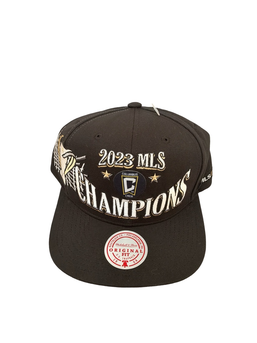 Mitchell & Ness Columbus Crew 2023 MLS Champions Black and Gold Snapback